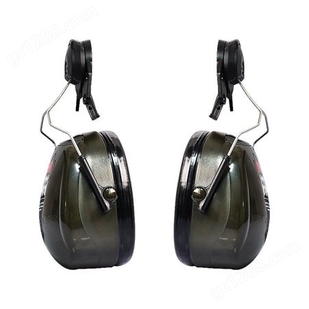 3M H7P3E挂安全帽式降噪音30db工地耳罩耳塞搭配安全帽使用黑色